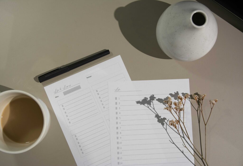 Schritte der Ordnung