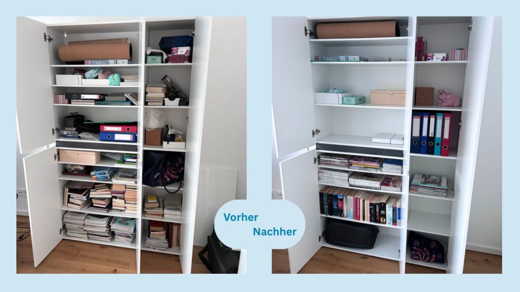 Vorher-nachher Ordnungscoaching